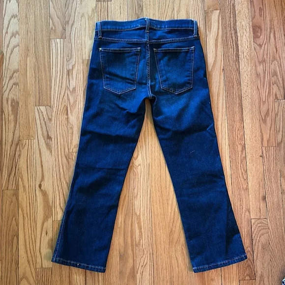 The Great sz 26 The Low Rise Nerd Crop 15” waist 9” rise 25” inseam dark wash - Picture 4 of 7